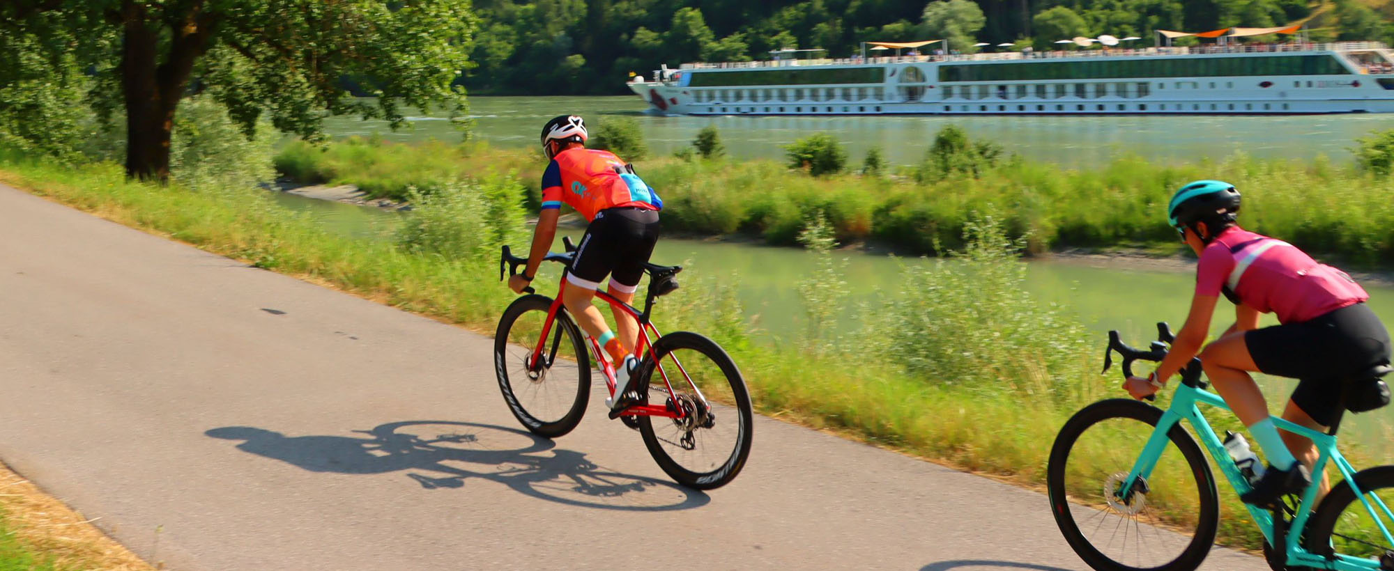 Radfahrer im Bayerischen Wald, Bayern Radfahrer im Bayerischen Wald, Bayern